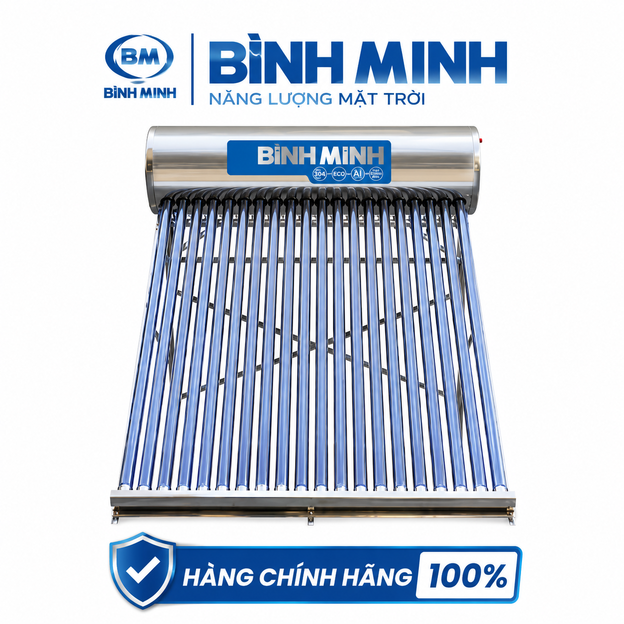 Máy Nước Nóng NLMT Bình Minh 130L - Ảnh 2