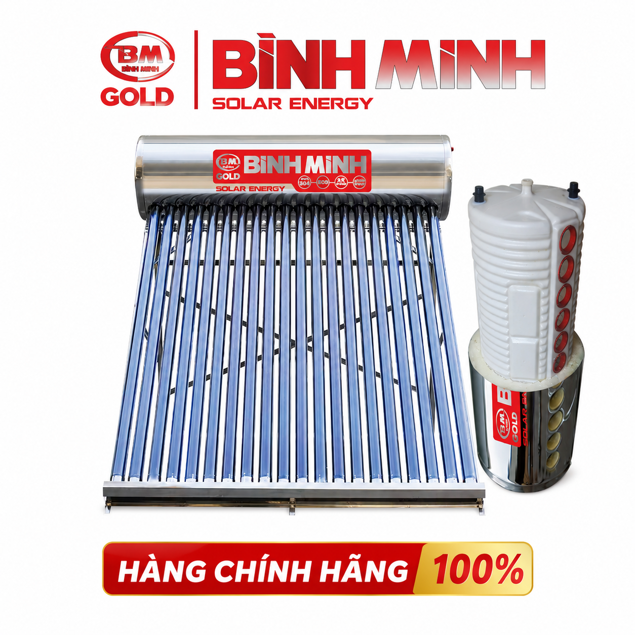 Máy Nước Nóng NLMT Bình Minh PPR 210L Chống Phèn , Mặn - Ảnh 2